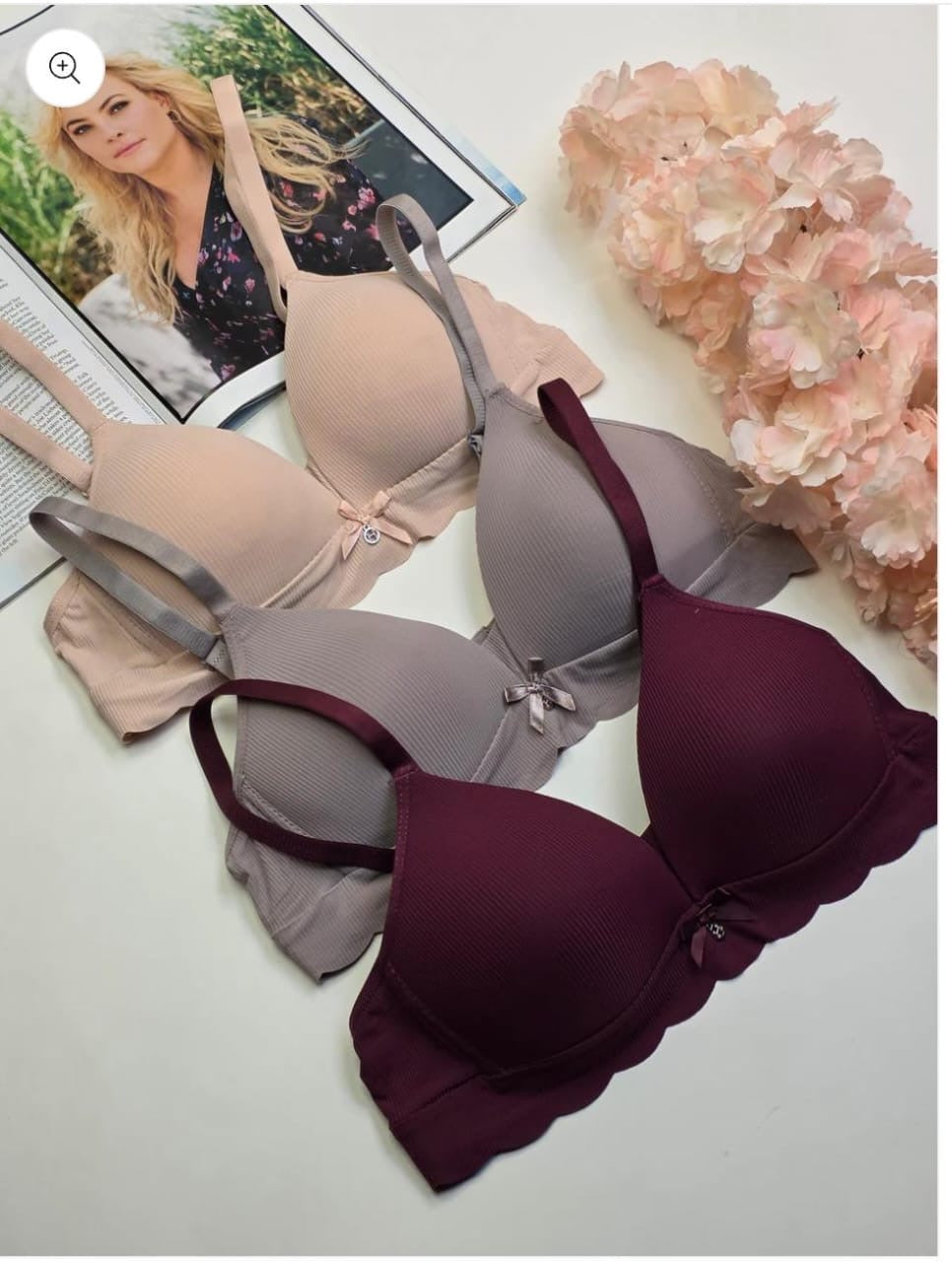 Daily wear Thin-Pad Non-Wired Seamless Bra