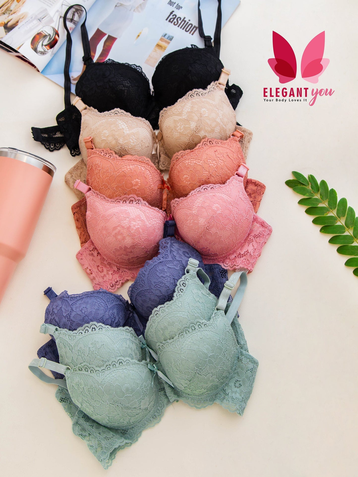 Bridal Double Padded Push-up Lace bra (136)