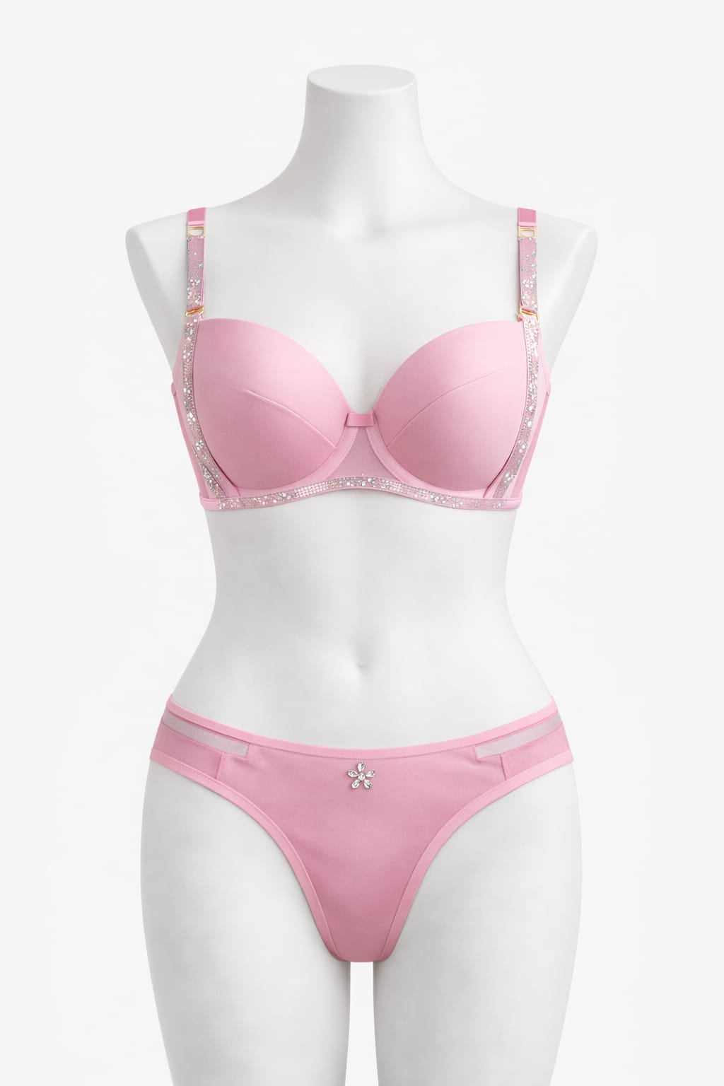 Elegant Double Padded Push-up Lace Bridal Bra