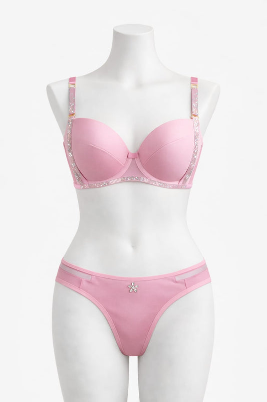 Elegant Double Padded Push-up Lace Bridal Bra