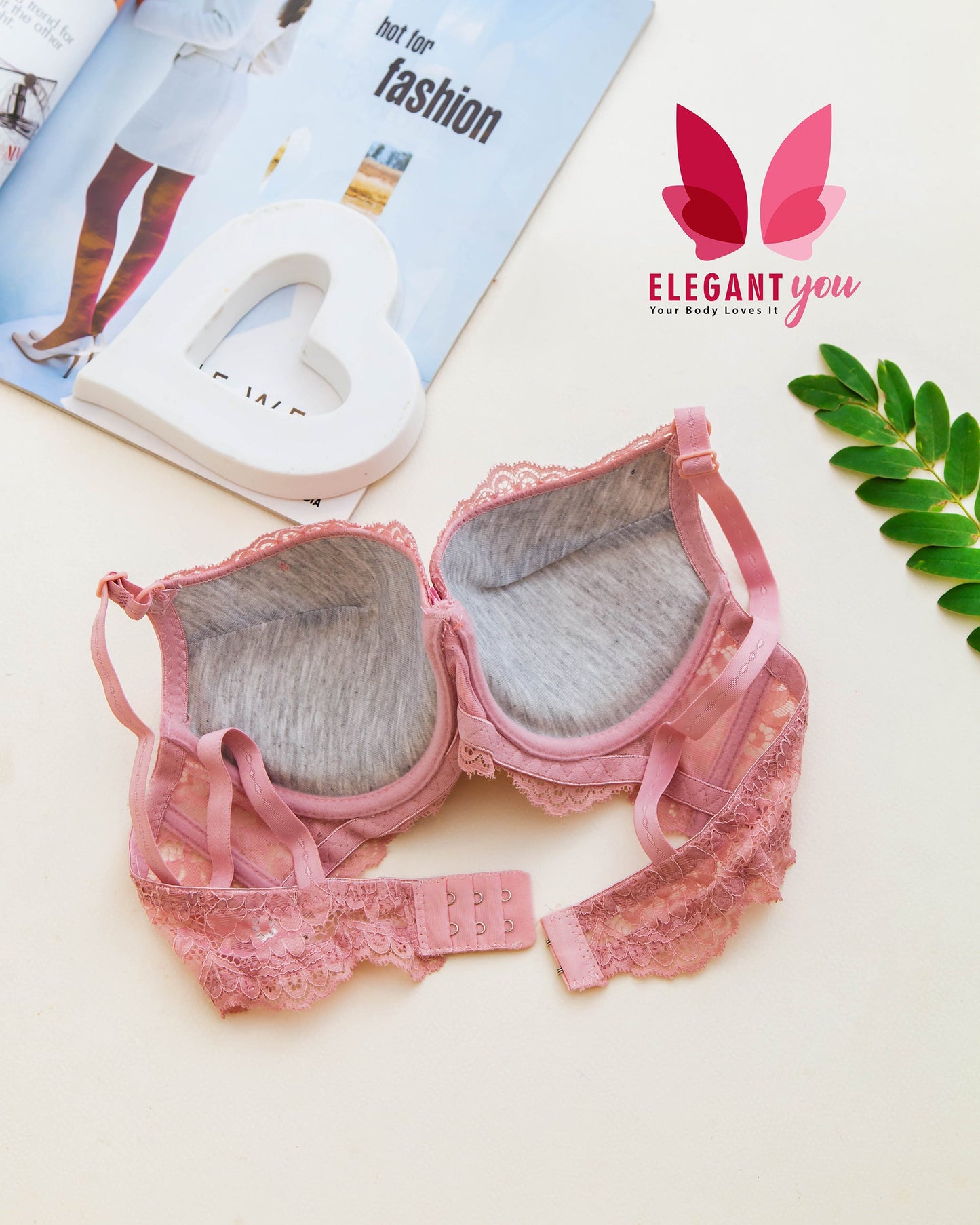 Bridal Double Padded Push-up Lace bra (136)