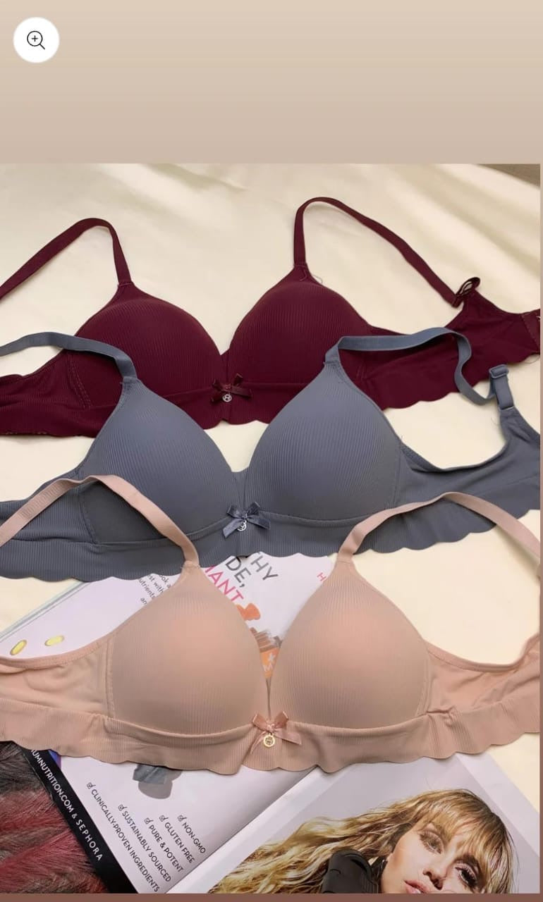 Daily wear Thin-Pad Non-Wired Seamless Bra