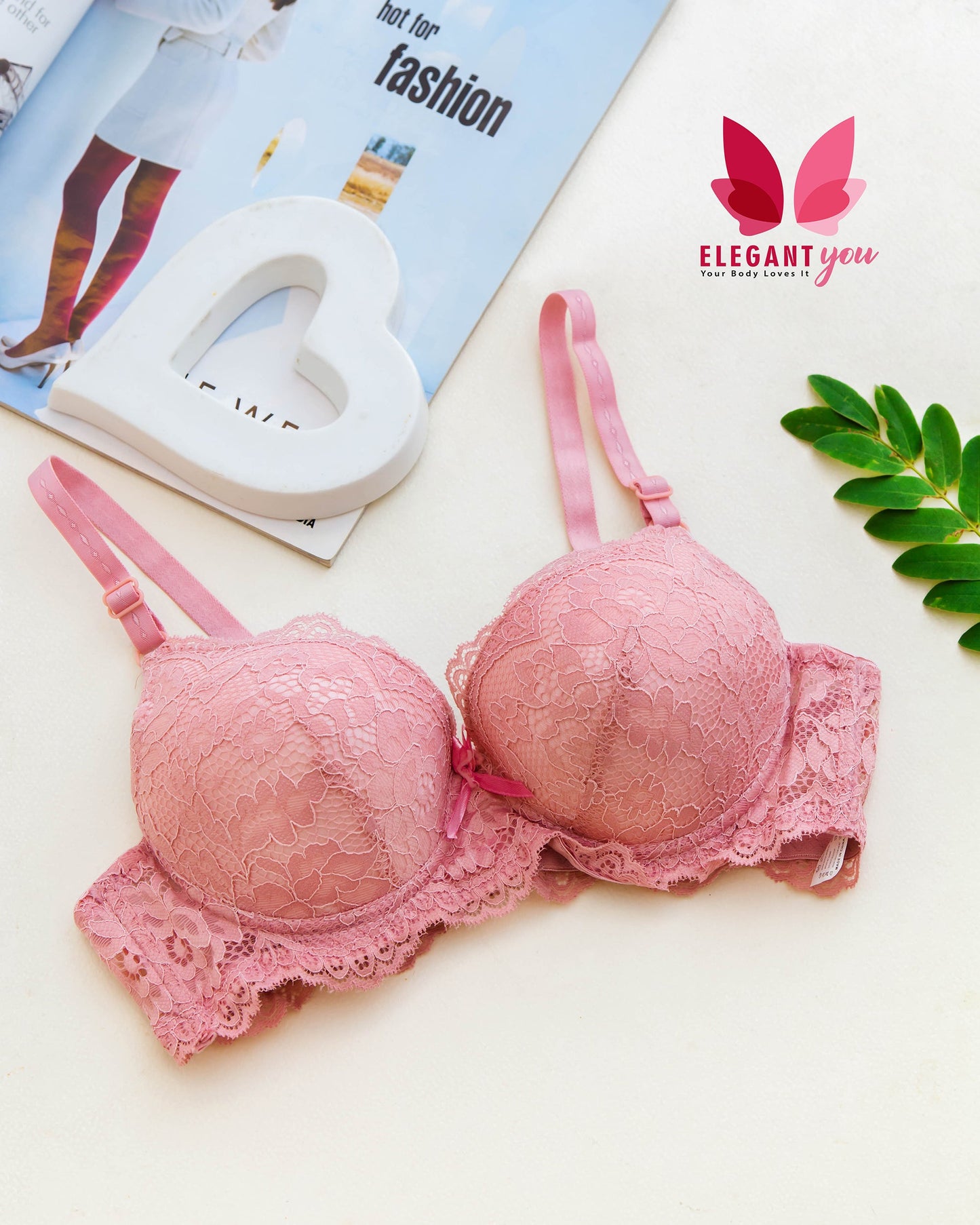 Bridal Double Padded Push-up Lace bra (136)