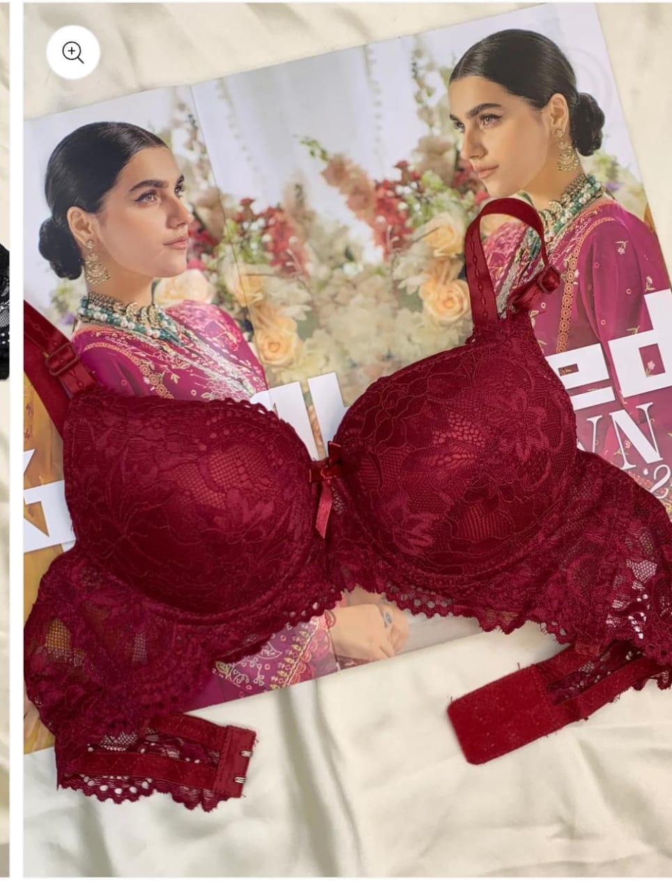 Elegant Double Padded Push-up Lace Bridal Bra