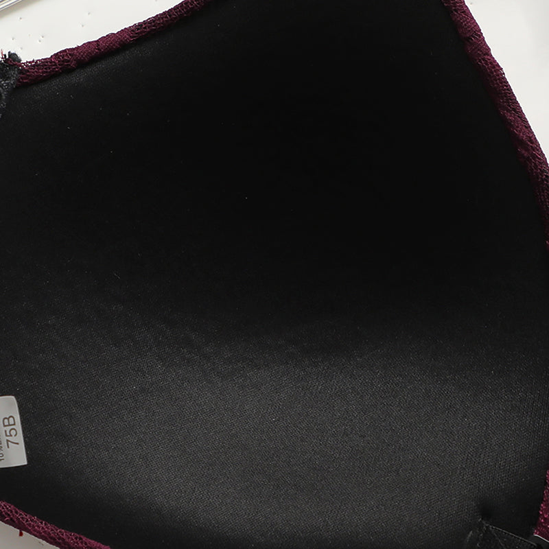 Flourish Sexy Floral Lace Underwear Set Backless Front Closure Bra And Mesh Thong Lingerie Set For Women