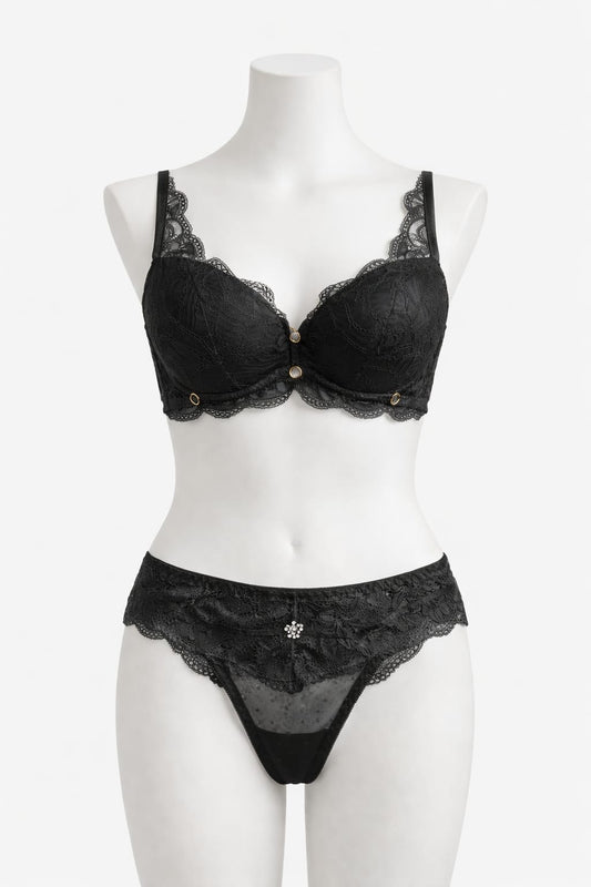 Bridal Double Padded Push-up Lace bra