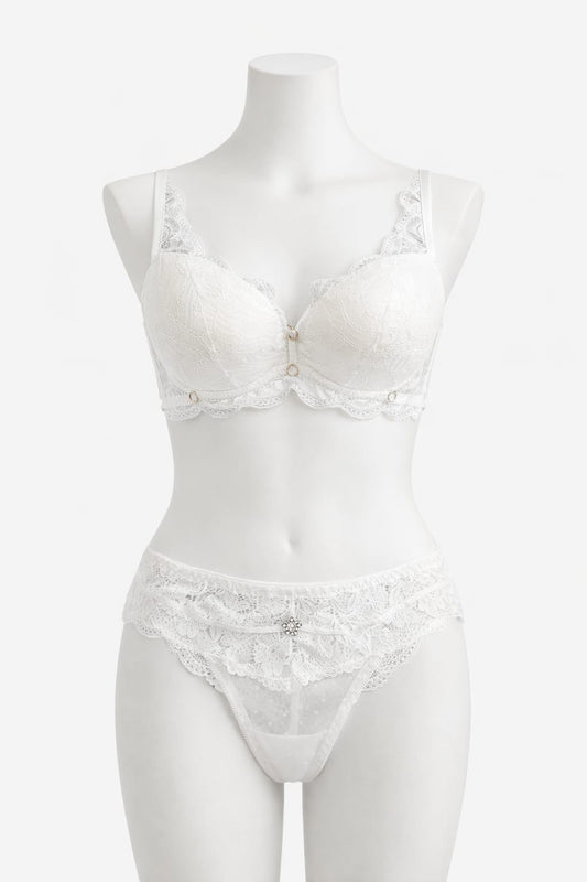 Bridal Double Padded Push-up Lace bra